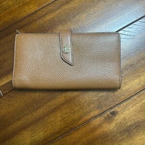Michael Kors Tan Leather Clutch
